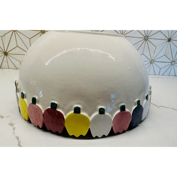 Handcrafted Ceramic Tulip Bowl – Misericordia Heart of Mercy – 9” x 4.5” - Picture 5 of 5